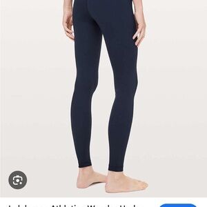 Lululemon wonder under Women's mid Rise Navy Leggings